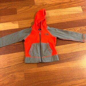 The North Face Kids Fleece Jacket In Red and Gray 2T
